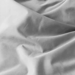 Carré Blanc Housse de couette percale de coton Neo gris| Housses De Couette