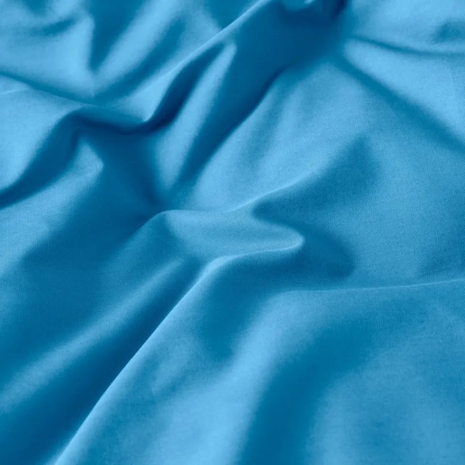 Carré Blanc Housse de couette percale de coton Neo azur| Housses De Couette