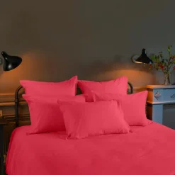 Carré Blanc Housse de couette percale de coton Neo grenadine| Housses De Couette