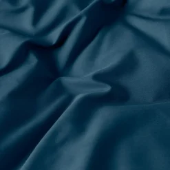 Carré Blanc Housse de couette percale de coton Neo bleu prusse| Housses De Couette