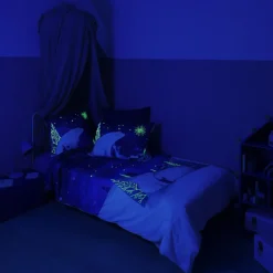 Carré Blanc Housse de couette phosphorescente coton Stellaire enfant|Enfant Housses De Couette|Nouveautés Bébénew