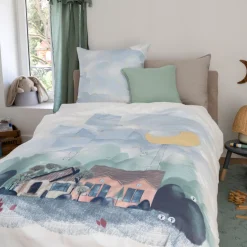 Carré Blanc Housse de couette pur coton Skog|Enfant Housses De Couette