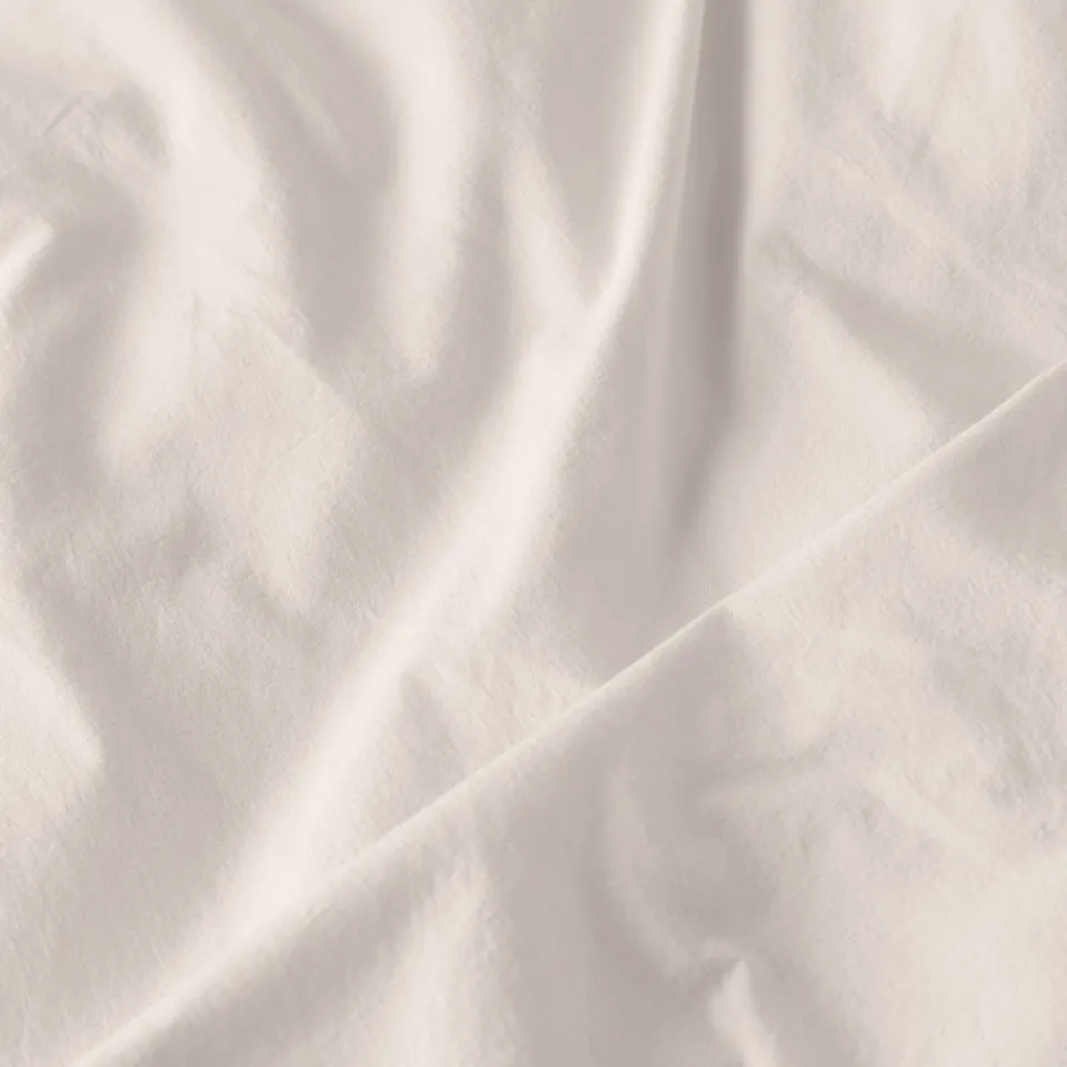 Carré Blanc Housse de couette pur coton lavé biologique Souffle vanille| Housses De Couette
