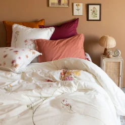 Carré Blanc Housse de couette pur coton lavé biologique Ô Gaïa| Housses De Couette