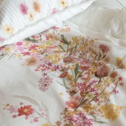 Carré Blanc Housse de couette pur coton lavé biologique Ô Gaïa| Housses De Couette