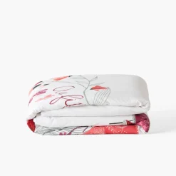 Carré Blanc Housse de couette pur coton bio Mes Rêves|Enfant Linge De Litbio|Housses De Couette