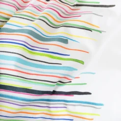 Carré Blanc Housse de couette réversible percale de coton Récif| Housses De Couette