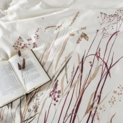 Carré Blanc Housse de couette réversible satin de coton Aura| Housses De Couette