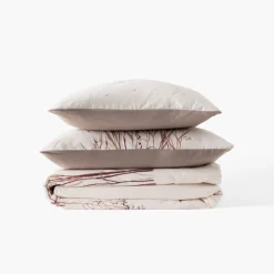 Carré Blanc Housse de couette réversible satin de coton Aura| Housses De Couette