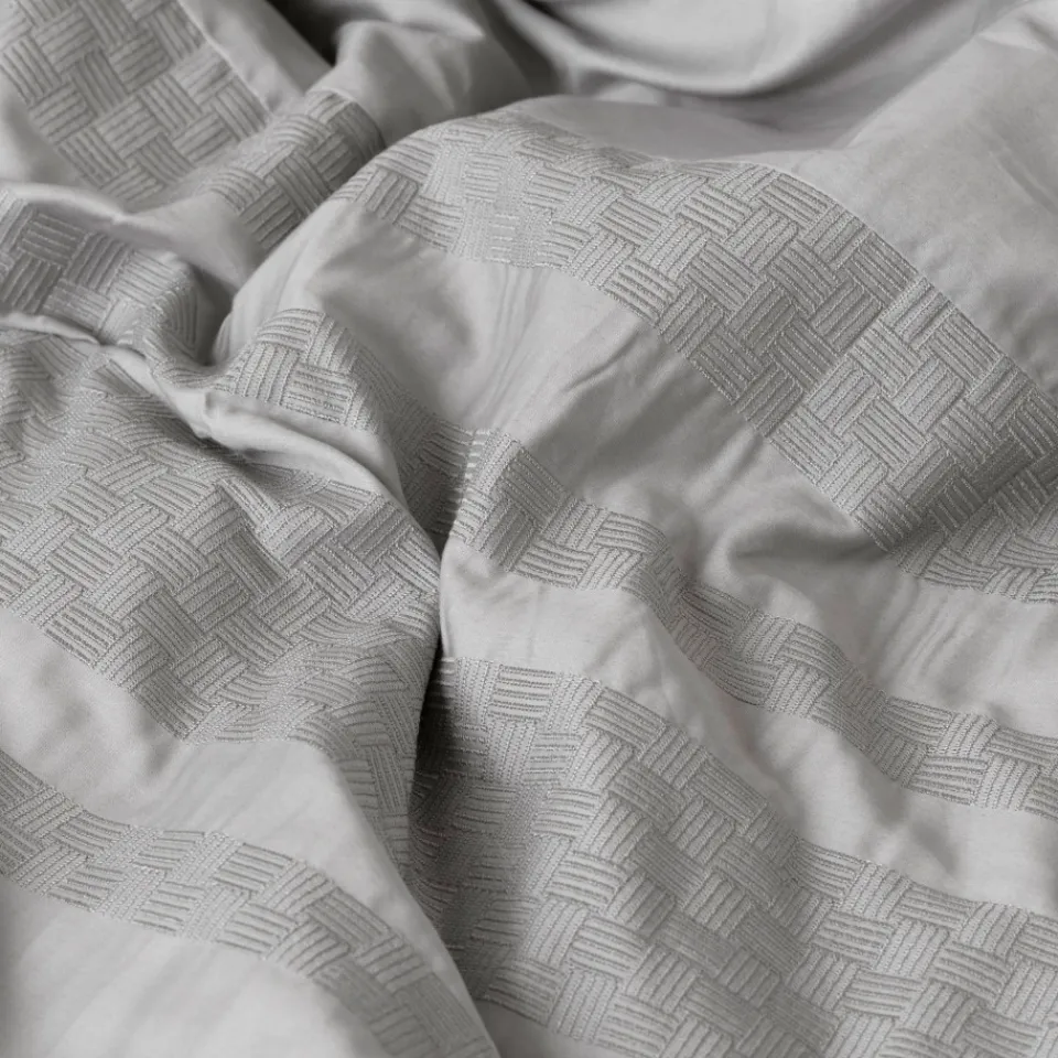 Carré Blanc Housse de couette satin de coton Titane|Homme Coffrets Cadeaux|Housses De Couette