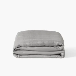 Carré Blanc Housse de couette satin de coton Titane|Homme Coffrets Cadeaux|Housses De Couette