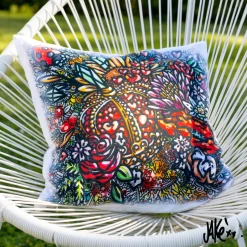 Carré Blanc Housse de coussin coton Jakè x|Homme Housses De Coussin|Coffrets Cadeaux