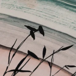 Carré Blanc Housse de coussin coton Vibration| Housses De Coussin