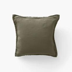 Carré Blanc Housse de coussin lin lavé Songe bocage|Femme Housses De Coussin|Coffrets Cadeaux