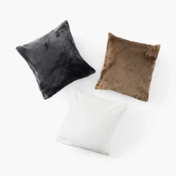 Carré Blanc Housse de coussin polaire Oslo ivoire|Femme Coffrets Cadeaux|Housses De Coussin