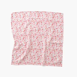 Carré Blanc Langes coton bio Mes Rêves rouge tendre|Enfant Accessoires