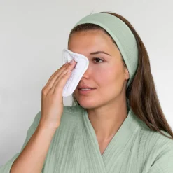 Carré Blanc Lot de 6 carrés démaquillants lavables coton et gaze de coton biologique Naturelle|Femme Coffrets Cadeaux|Accessoires Beauté