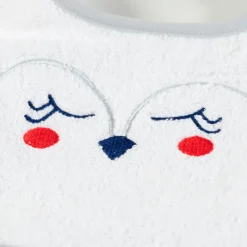 Carré Blanc Mini bavoir coton Artica blanc|Enfant Bavoirs & Mini-bavoirs