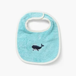 Carré Blanc Mini bavoir coton Atlantis lagon|Enfant Bavoirs & Mini-bavoirs