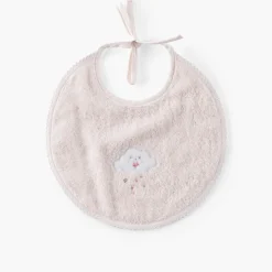 Carré Blanc Mini bavoir coton bio Bienvenue nude|Enfant Bavoirs & Mini-bavoirs|Nouveautés Bébénew