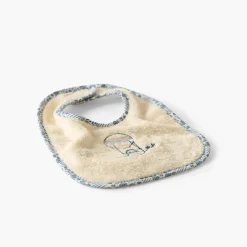 Carré Blanc Mini bavoir coton bio Dandine paille|Enfant Bavoirs & Mini-bavoirs