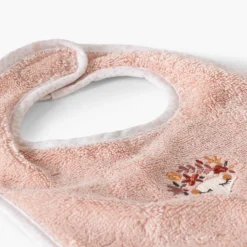 Carré Blanc Mini bavoir coton bio Illumine vieux rose|Enfant Bavoirs & Mini-bavoirs