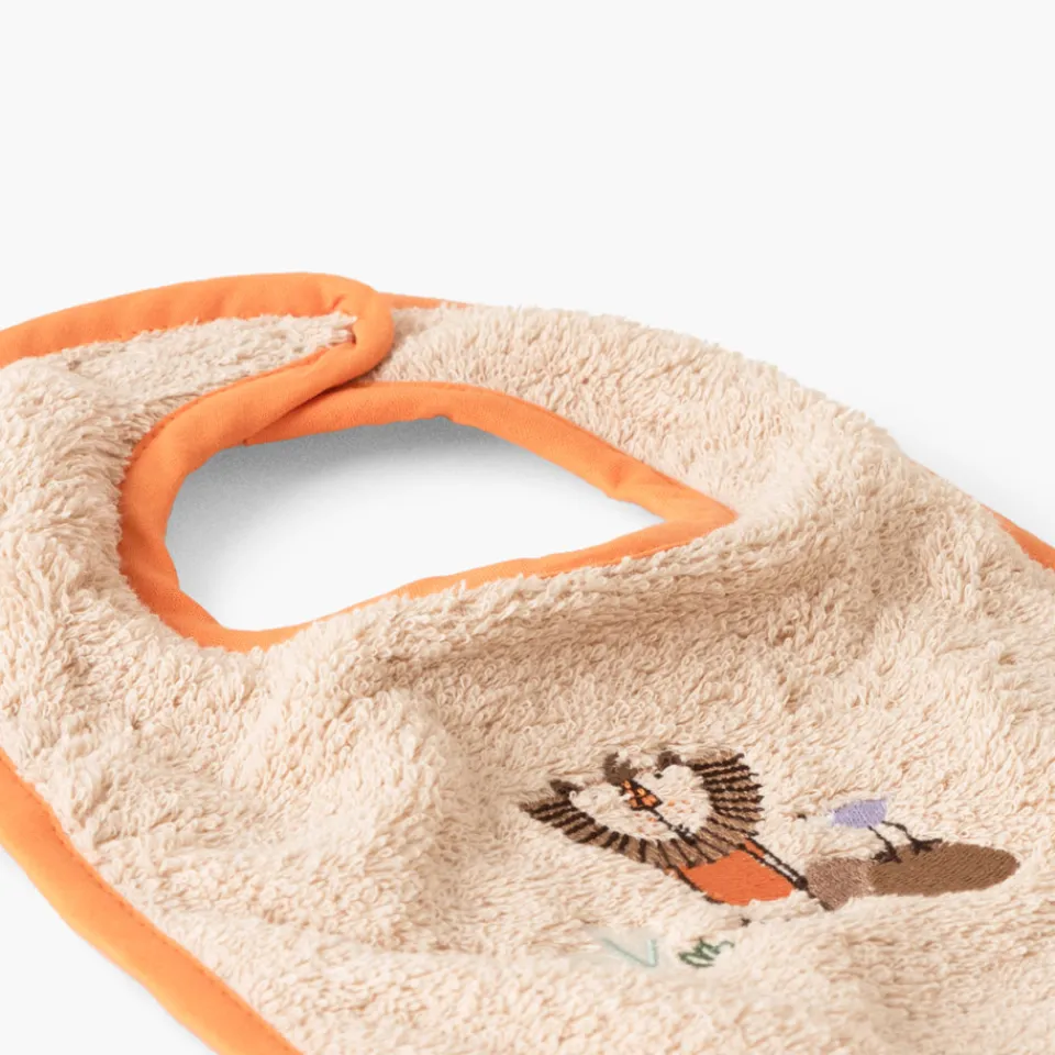 Carré Blanc Mini bavoir coton bio Safari|Enfant Bavoirs & Mini-bavoirs