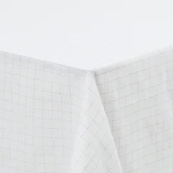 Carré Blanc Nappe coton et lin Eclore| Nappes