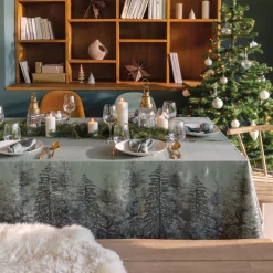 Carré Blanc Nappe rectangulaire coton Sousbois|Femme Coffrets Cadeaux|Coffrets Cadeaux