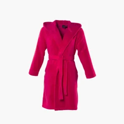 Carré Blanc Peignoir ado fille coton moelleux Julia hibiscus|Enfant Peignoirs 10 Ans - 16 Ans