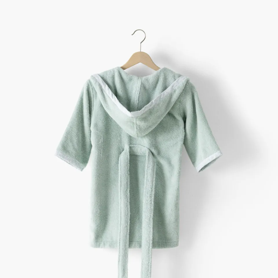 Carré Blanc Peignoir bébé coton bio Jardine amande|Enfant Peignoirs 12 Mois - 10 Ans