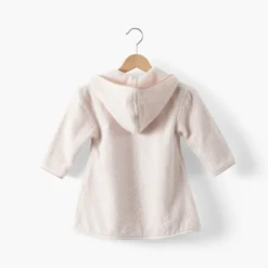 Carré Blanc Peignoir enfant coton bio cache-coeur Bienvenue nude|Enfant Peignoirs 12 Mois - 10 Ans|Nouveautés Bébénew
