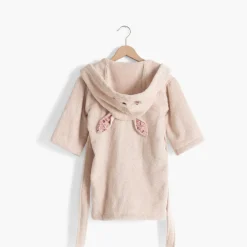 Carré Blanc Peignoir enfant coton Happyful Nude|Enfant Peignoirs 12 Mois - 10 Ans