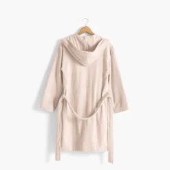 Carré Blanc Peignoir femme à capuche uni coton biologique Osmose naturel|Femme Coffrets Cadeaux|Peignoirs Femme