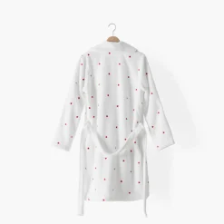 Carré Blanc Peignoir femme coton col châle Adore blanc|Femme Coffrets Cadeaux|Peignoirs Femme