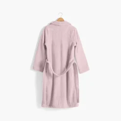 Carré Blanc Peignoir femme coton moelleux Ella poudre|Femme Coffrets Cadeaux|Peignoirs Femme