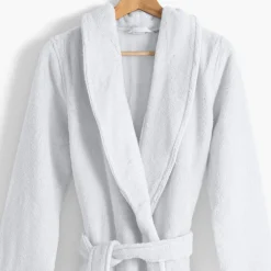 Carré Blanc Peignoir femme coton moelleux Ella blanc|Femme Peignoirs Femme