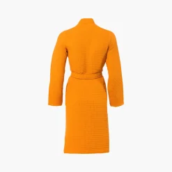 Carré Blanc Peignoir femme coton nid d'abeille col kimono Artsy papaye|Femme Peignoirs Femme