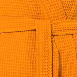 Carré Blanc Peignoir femme coton nid d'abeille col kimono Artsy papaye|Femme Peignoirs Femme