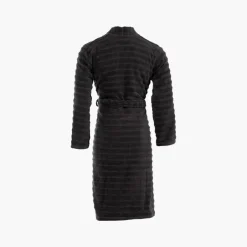 Carré Blanc Peignoir homme coton col kimono Azulejos anthracite|Homme Peignoirs Homme