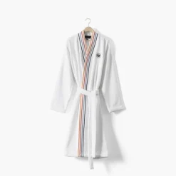 Carré Blanc Peignoir homme coton col kimono Roland-Garros 2024 Ace|Homme Coffrets Cadeaux|Roland-garroscollab