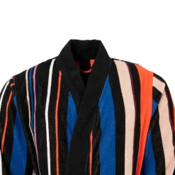 Carré Blanc Peignoir homme coton col kimono Blocolor|Homme Peignoirs Homme