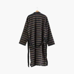 Carré Blanc Peignoir homme coton col kimono Eclipse charbon|Homme Peignoirs Homme