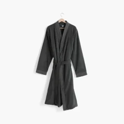 Carré Blanc Peignoir homme coton col kimono Lotus poivre|Homme Coffrets Cadeaux|Peignoirs Homme