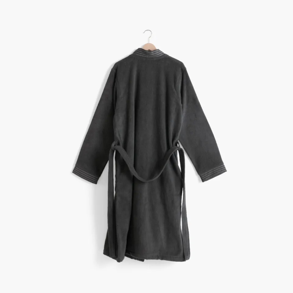 Carré Blanc Peignoir homme coton col kimono Lotus poivre|Homme Coffrets Cadeaux|Peignoirs Homme