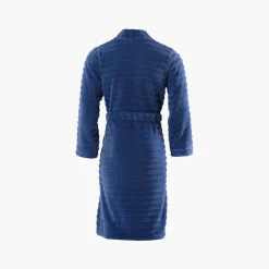 Carré Blanc Peignoir homme coton kimono Bukhara bleu|Homme Peignoirs Homme