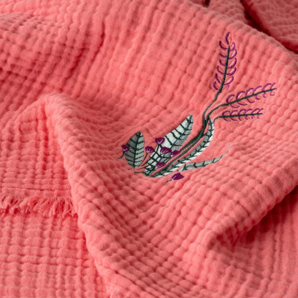 Carré Blanc Plaid gaze de coton Aruba pétale|Enfant Accessoires