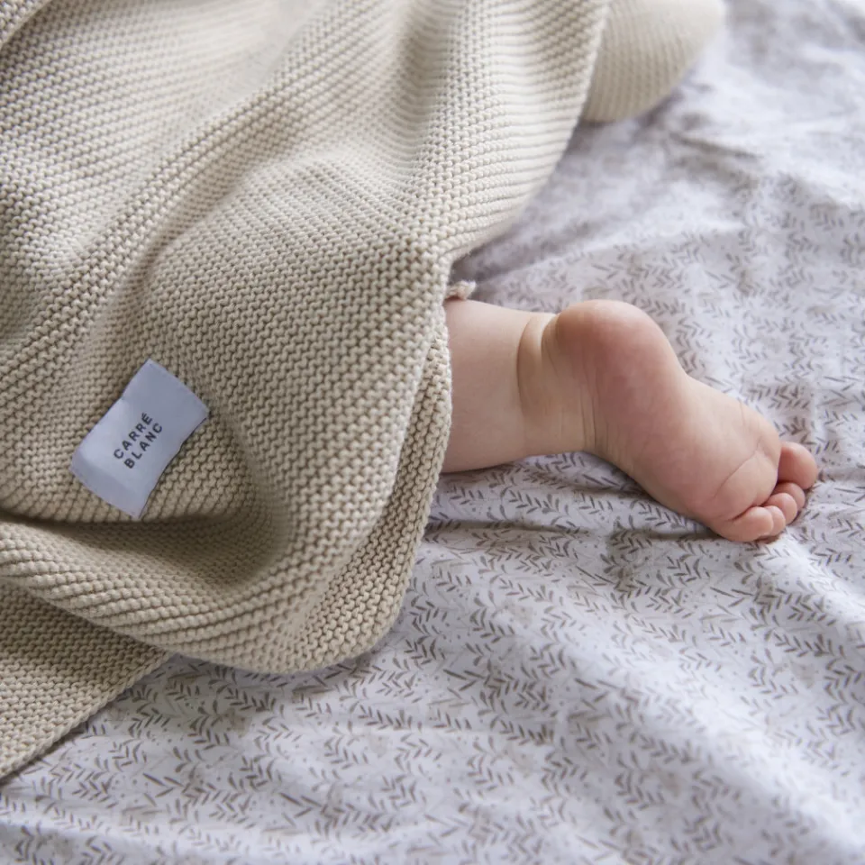 Carré Blanc Plaid Merveille beige|Enfant Accessoires|Nouveautés Bébénew