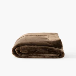 Carré Blanc Plaid polaire Oslo bronze|Homme Coffrets Cadeaux|Plaids Et Couvre-lits