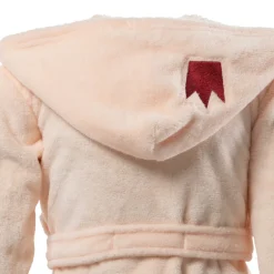 Carré Blanc Robe de chambre bebe polaire à capuche Dessine blush|Enfant Robes De Chambre